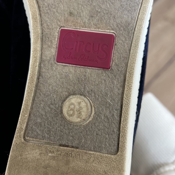 CIRCUS by Sam Edelman Womens CAPRICE Velvet Midnight Blue Tennis Shoes - Picture 11 of 11